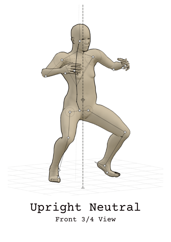 Upright Neutral, front view
